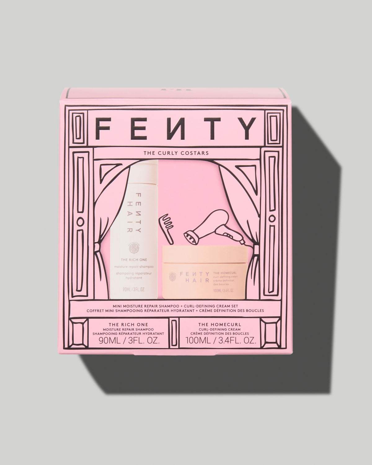 Fenty Beauty Curly Costars set shampooing + crème boucles