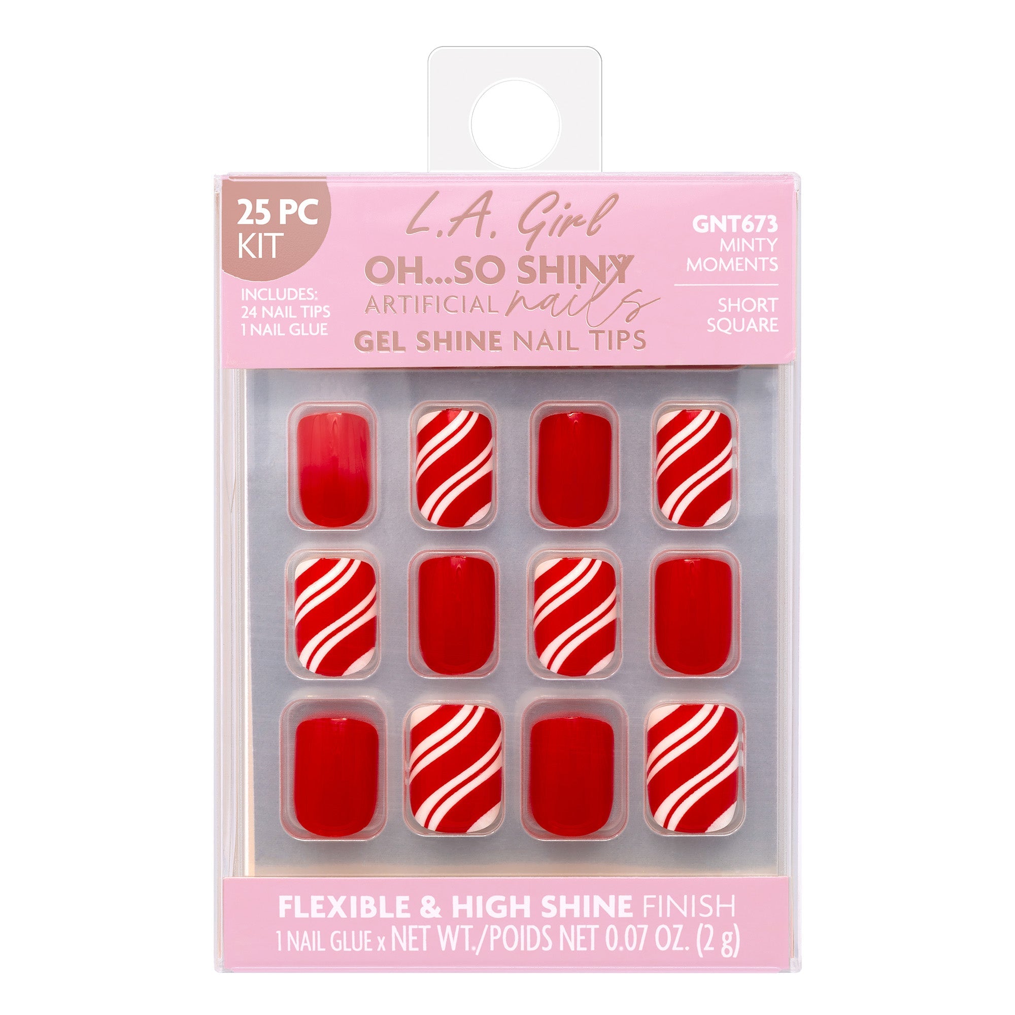 L.A. Girl Nails GNT151AG Cloud Nine faux ongles courts 24 pcs