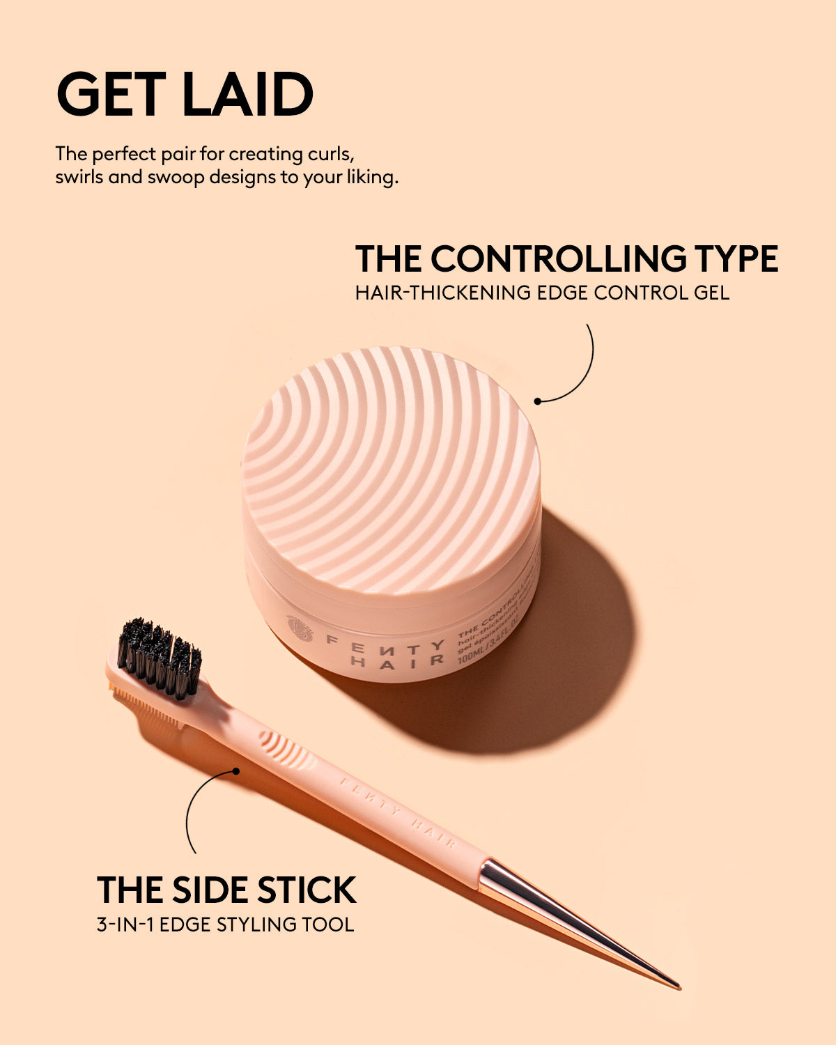 Fenty Beauty The Side Stick outil coiffure 3-en-1 baby hair