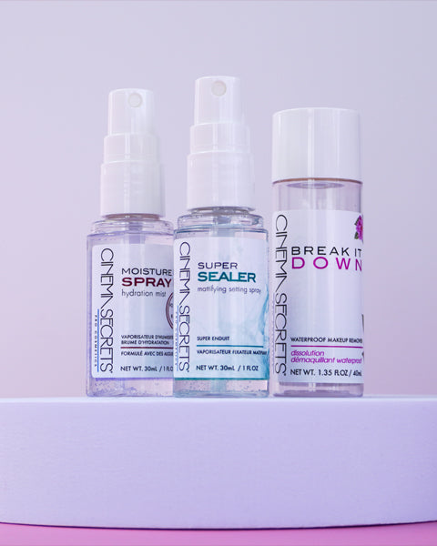 Cinema Secrets Prep & Set Skin Essentials Kit voyage teint 3 pièces