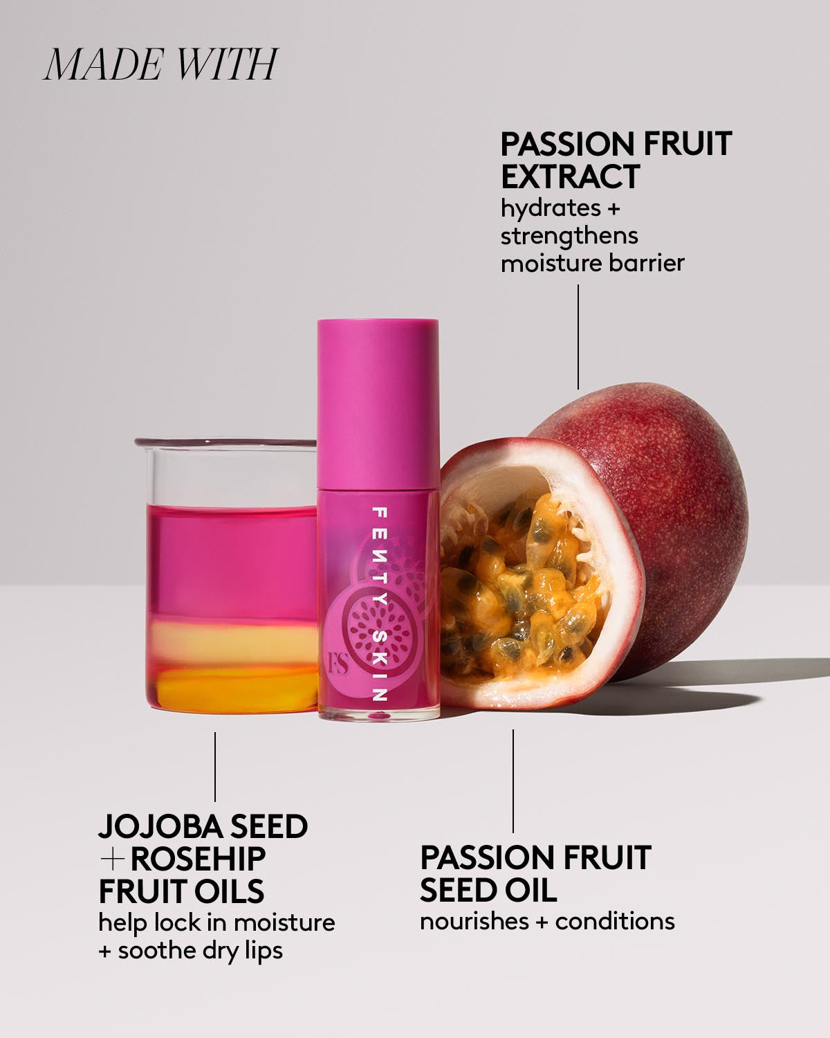 Fenty Beauty Fenty Treatz huile lèvres Passion Fruit 5,6 ml hydratante