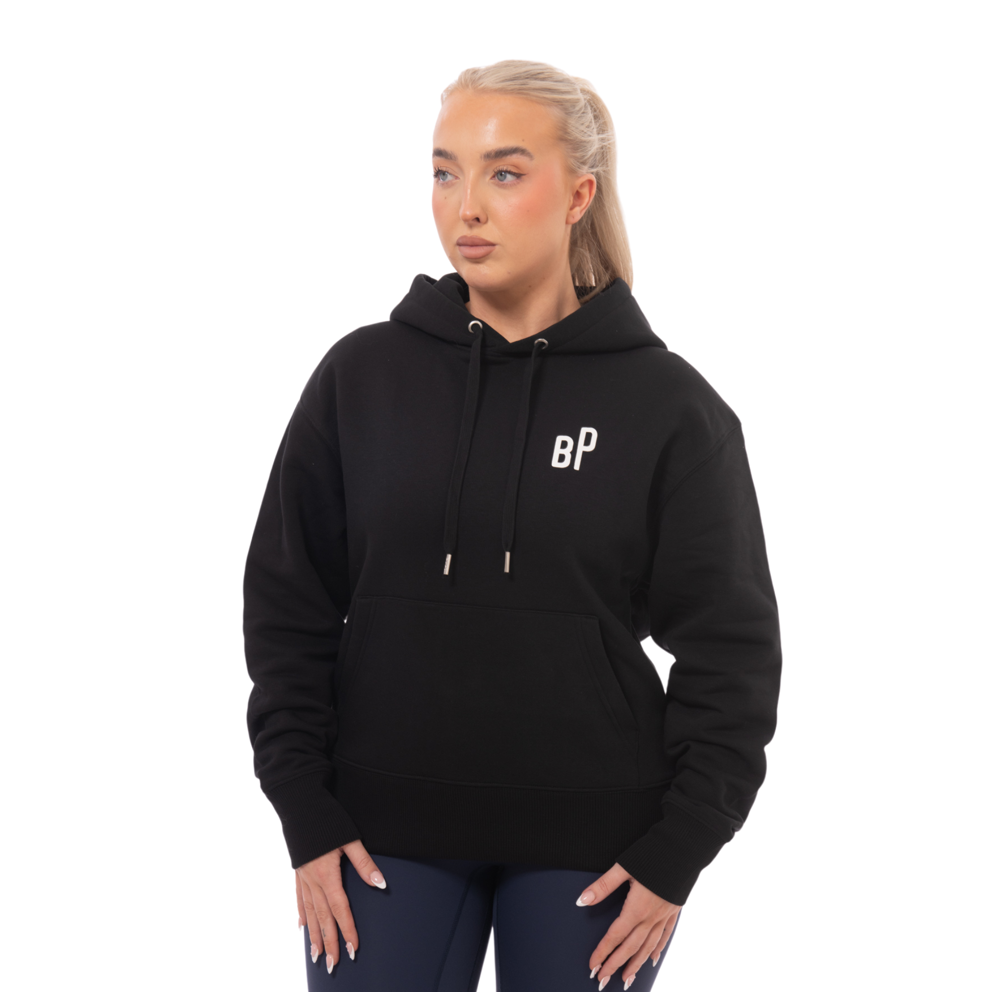 Be Perfect Black Hoodie sweat capuche noir coton bio