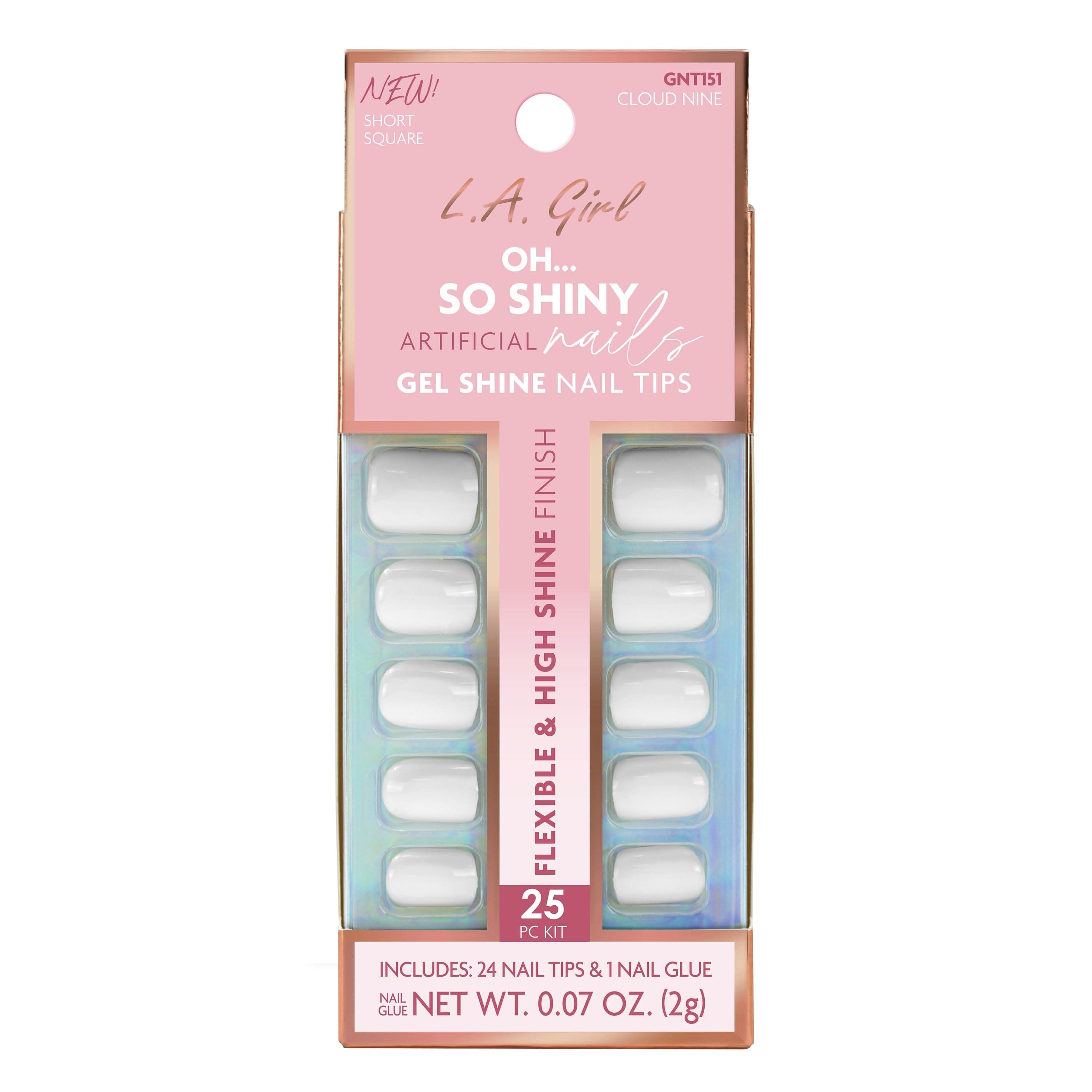 L.A. Girl Nails GNT151AG Cloud Nine faux ongles courts 24 pcs