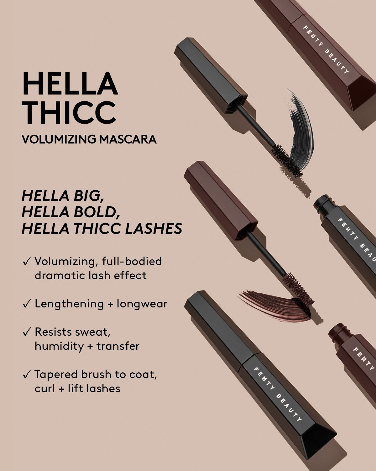 Fenty Beauty Bold Eye Essentials coffret yeux mascara eyeliner fard