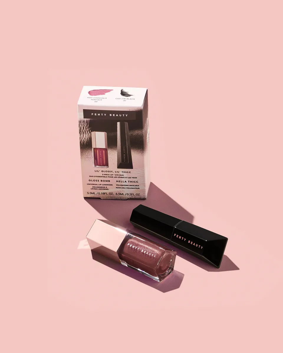 Fenty Beauty Lil' Glossy Coffret Mascara + Gloss Hot Chocolit