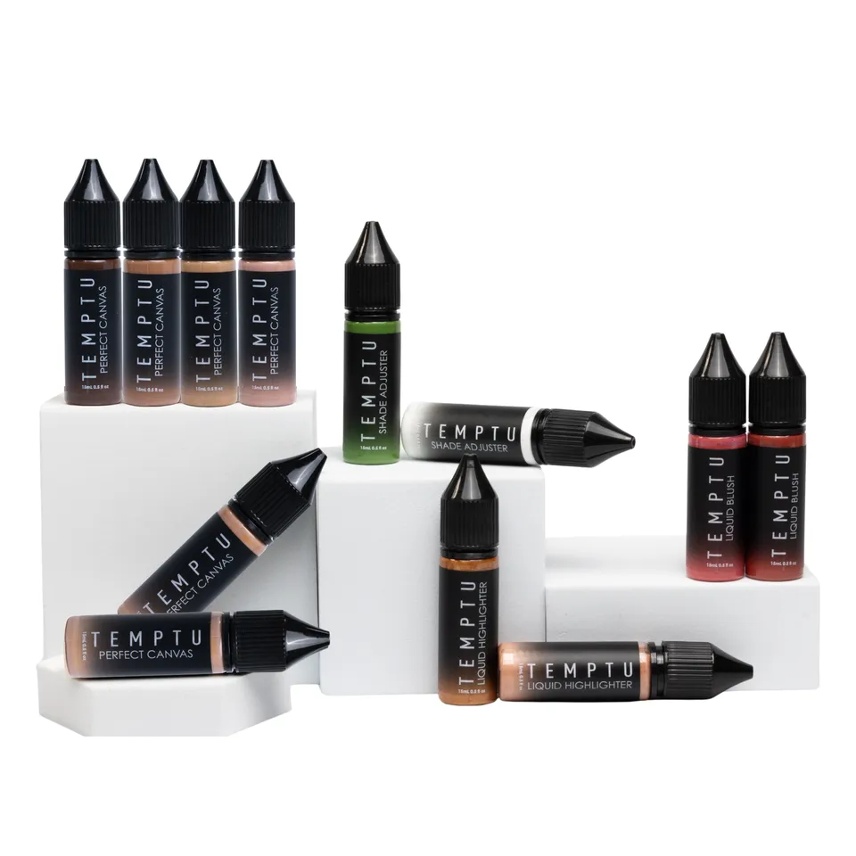 TEMPTU Perfect Canvas Essentials Set fond de teint kit 12 pièces tenue longue