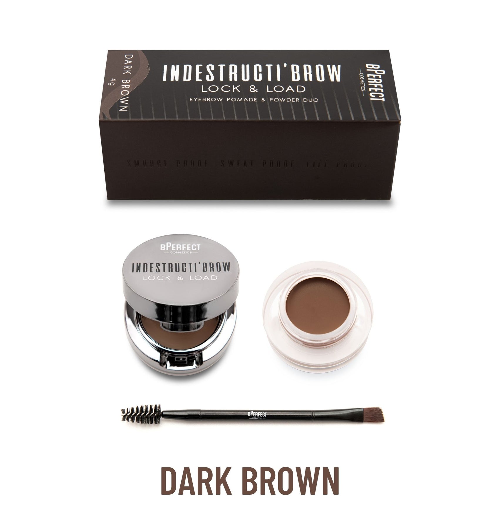 Be Perfect Indestructi'Brow kit sourcils Brown pommade poudre