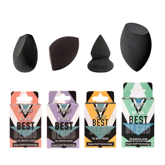 BPerfect Best Blend éponges maquillage 4 pièces sans latex