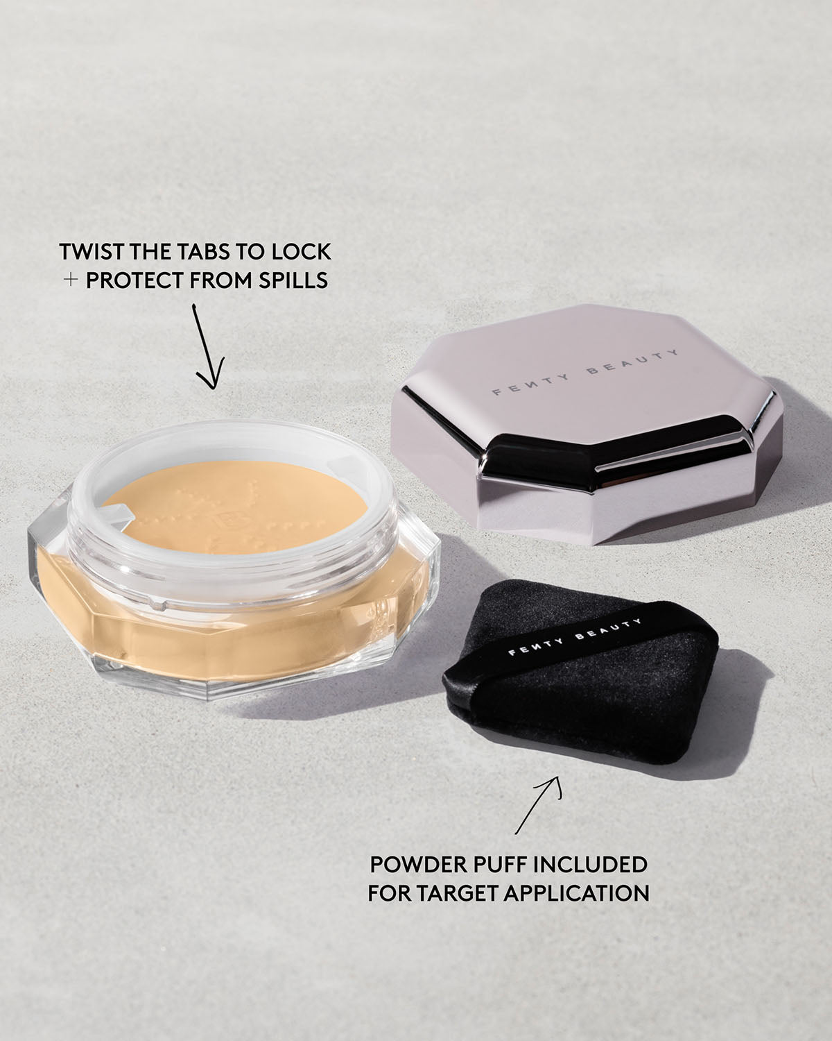 Fenty Beauty Set it Down poudre libre Mocha 28 g fini mat