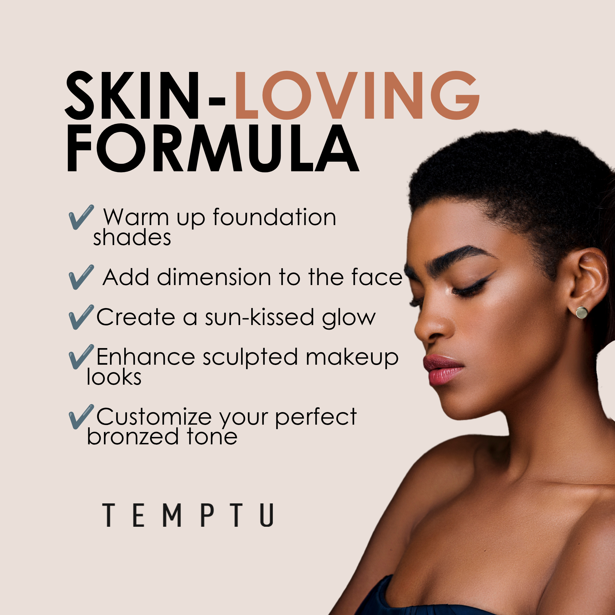 TEMPTU Bronzer Contour airbrush Matte Shimmer teint