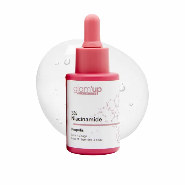 GLAM'UP Skincare Sérum Visage 3% Niacinamide sérum lissant propolis