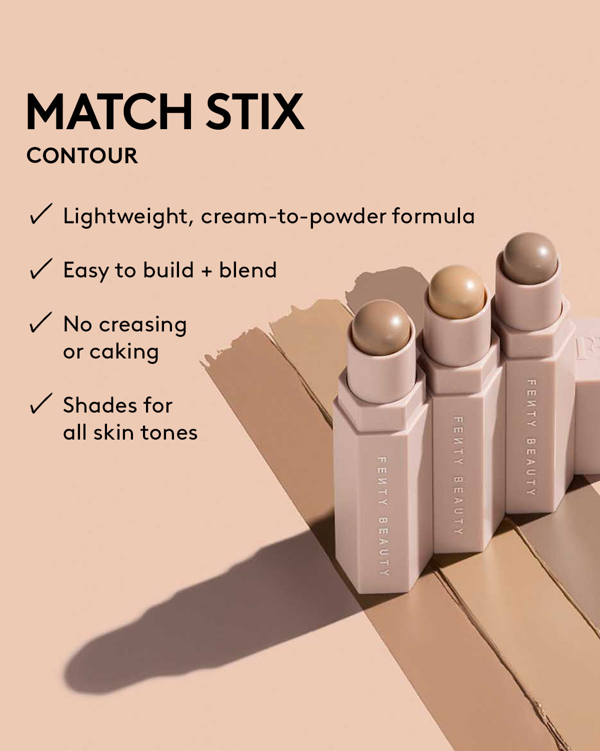 Fenty Beauty Match Stix Sculpt'r Squad trio sticks teint fini mat