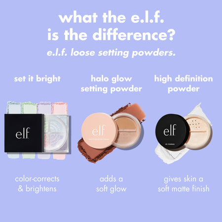 E.L.F. Face Set It Bright Poudre Libre 4 Teintes Mat Lumineux
