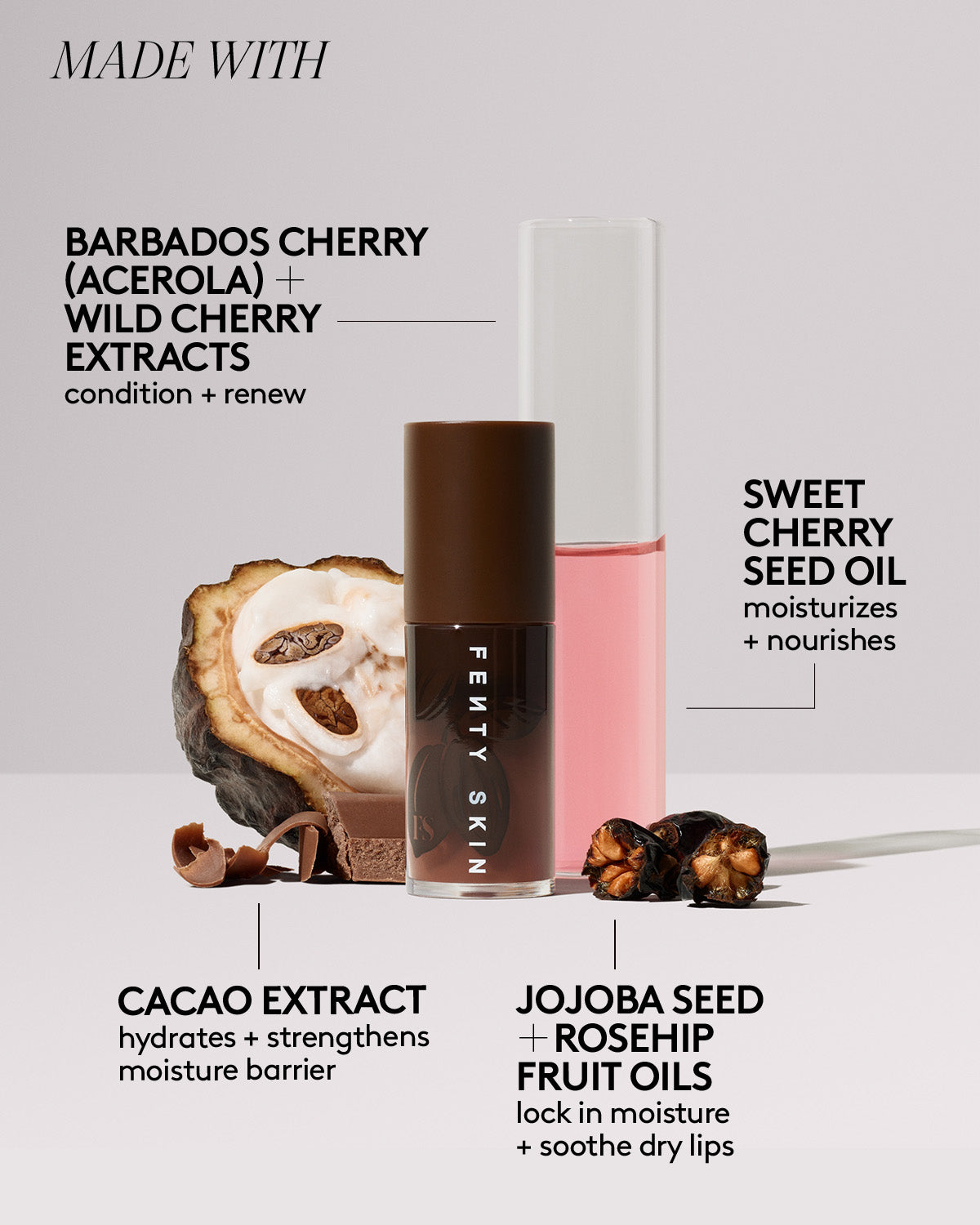 Fenty Beauty Fenty Treatz huile à lèvres Cacao 5,6 ml hydratante