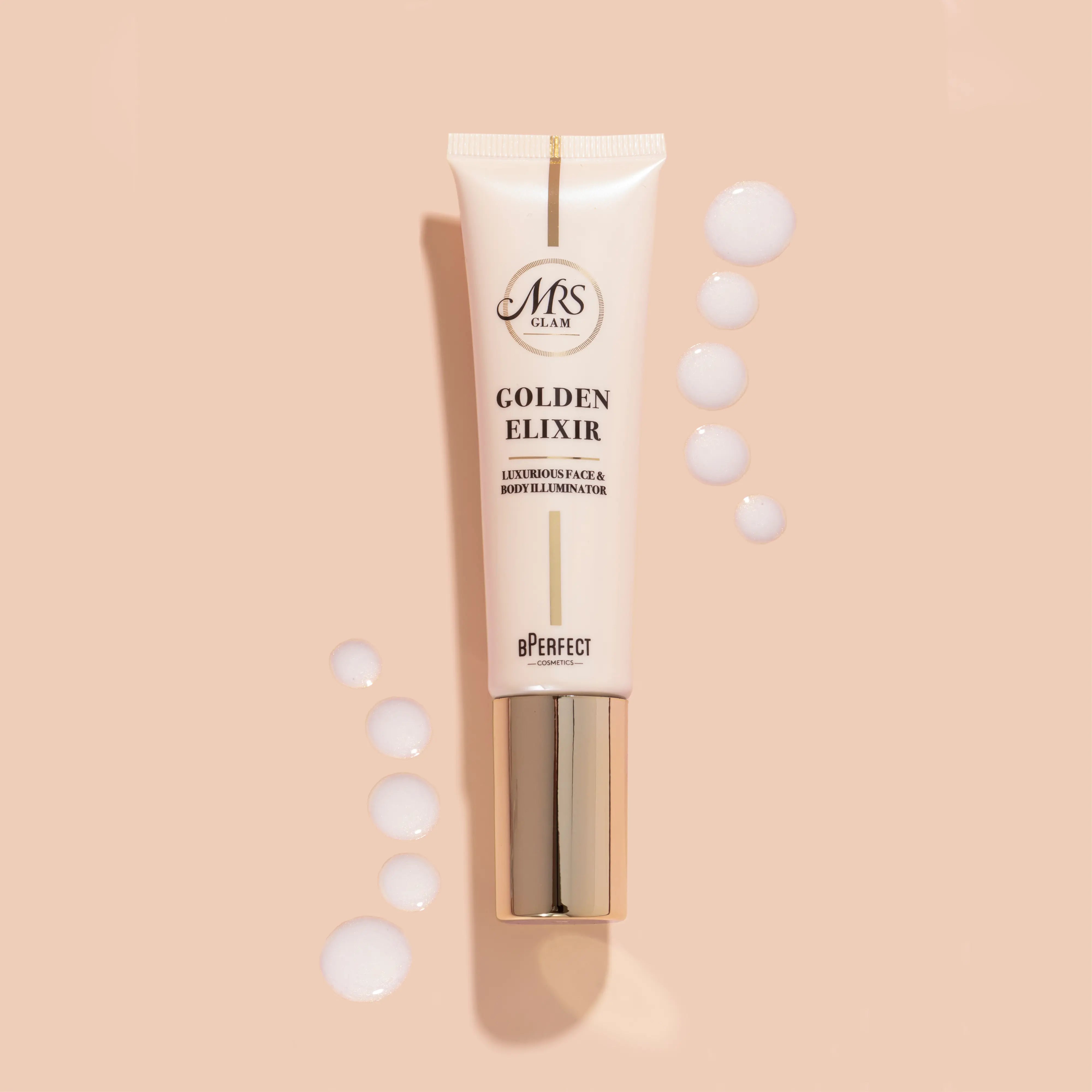 Mrs Glam Golden Elixir illuminateur visage corps 35ml