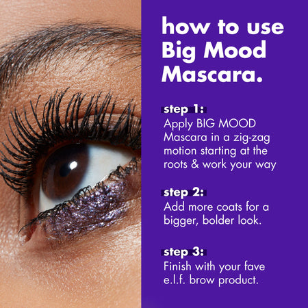 e.l.f. Eyes Big Mood Mascara noir volume recourbant
