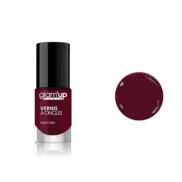 GLAM'UP Les Ongles Vernis à Ongles Bordeaux longue tenue