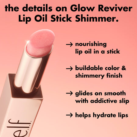 E.L.F Lips Glow Reviver Huile à Lèvres Stick Hydratant