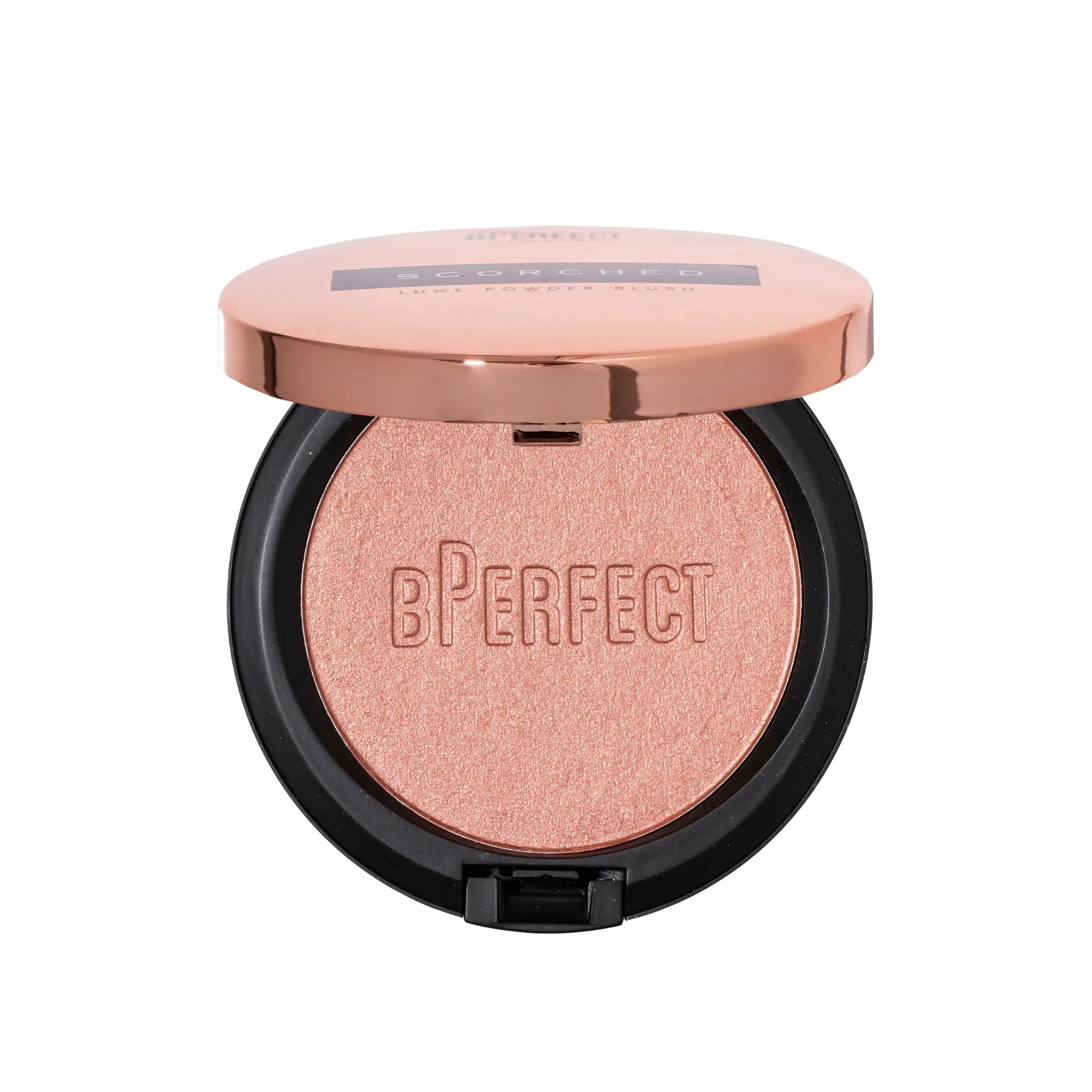 BPerfect Scorched Luxe Blush poudre Flushed rose teint unifié 6 g