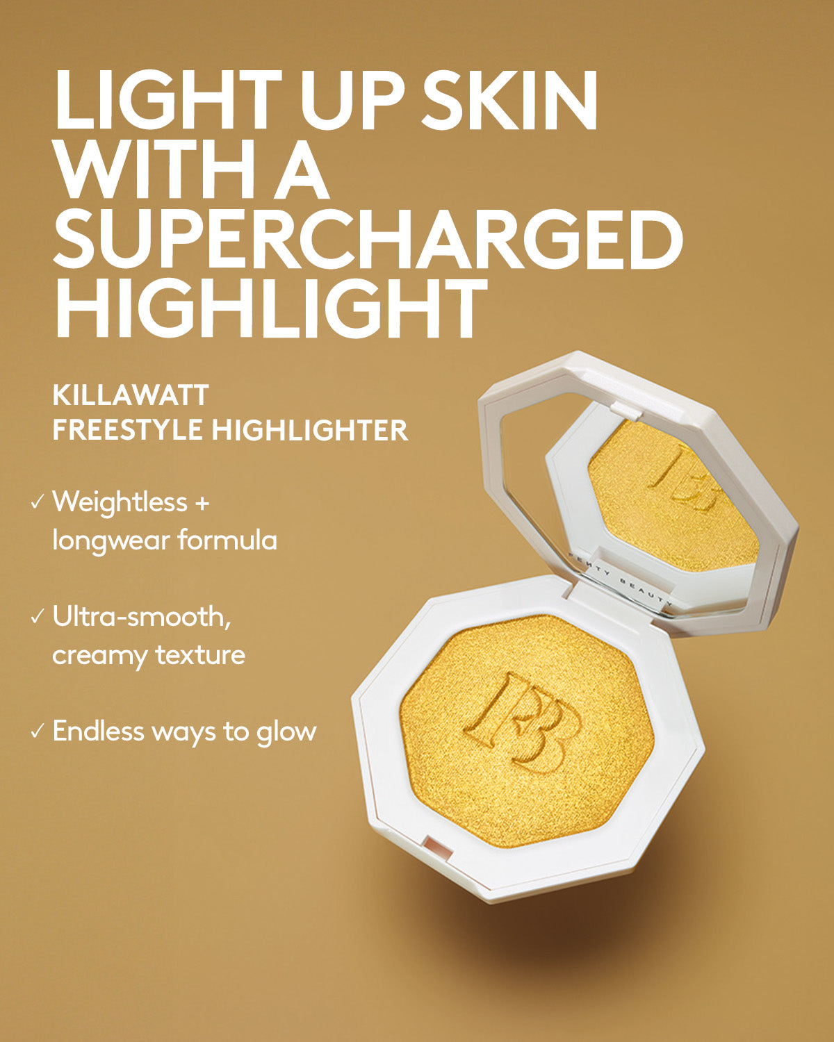 Fenty Beauty Mini Killawatt highlighter Wattabrat rose