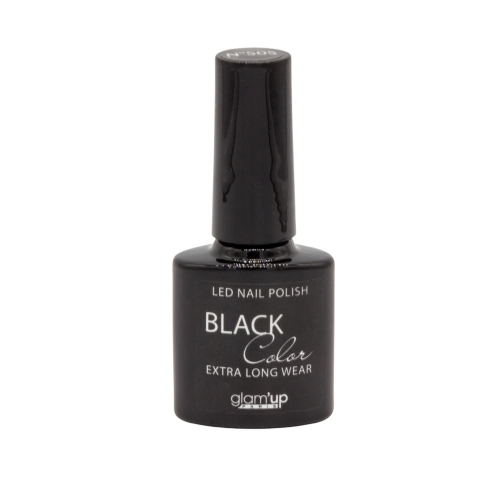 GLAM'UP Les Ongles Vernis Semi-Permanent Noir UV longue tenue