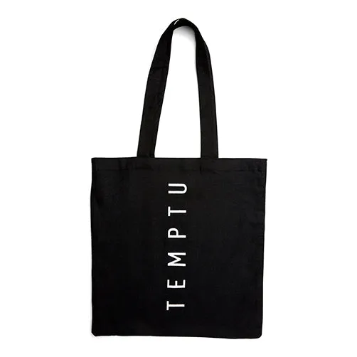 TEMPTU Grand Sac Coton Noir 38x42 cm accessoire