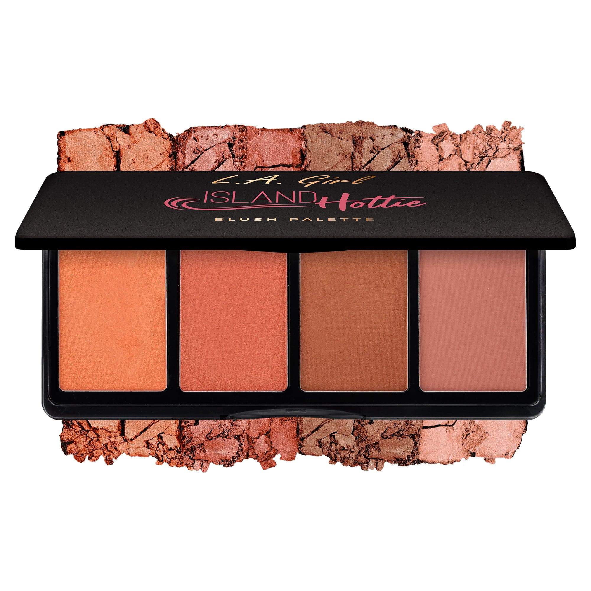 L.A. Girl Blush Fanatic palette blush Island Hottie 4 teintes