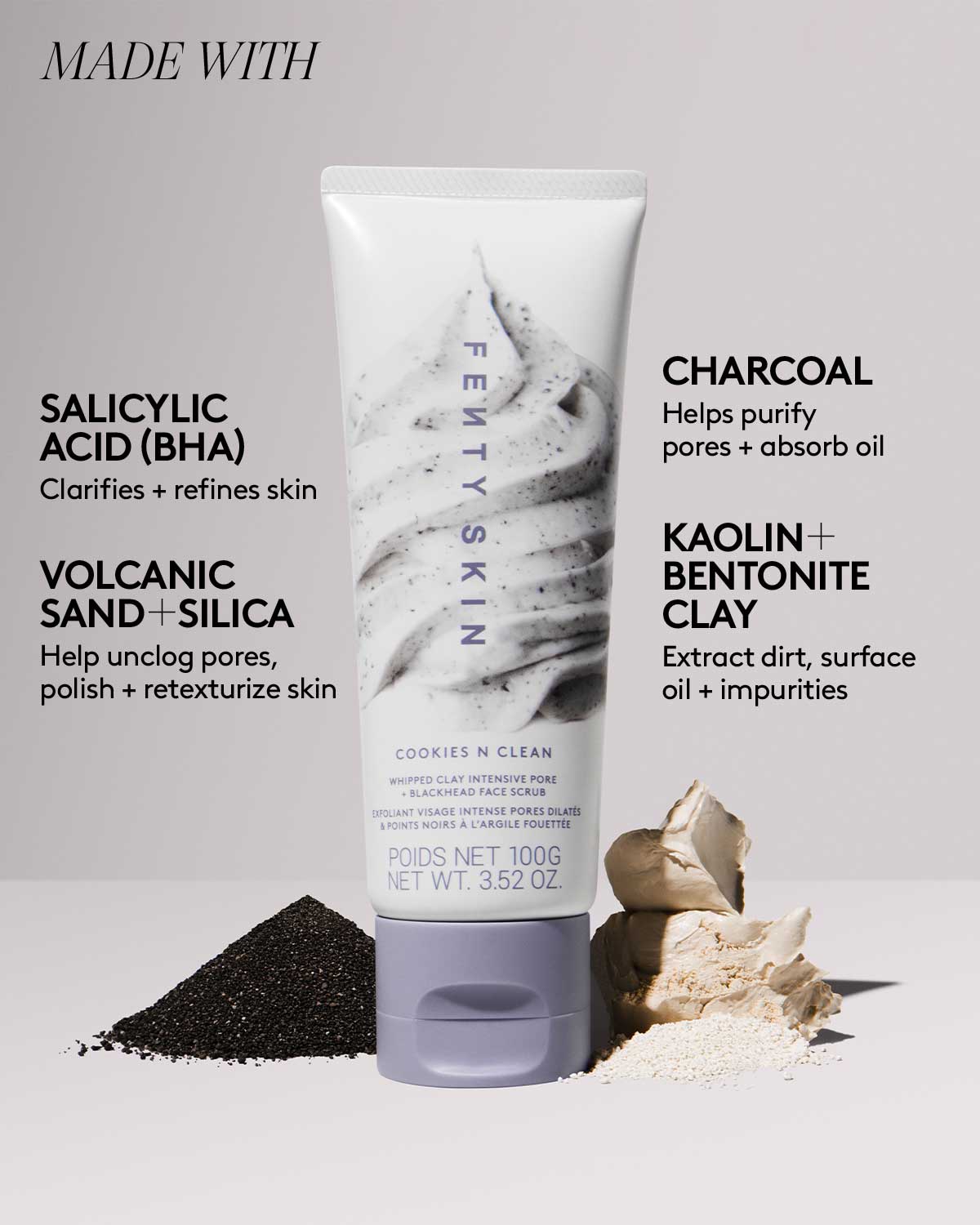 Fenty Beauty Cookies N Clean Gommage Visage Argile 100 g