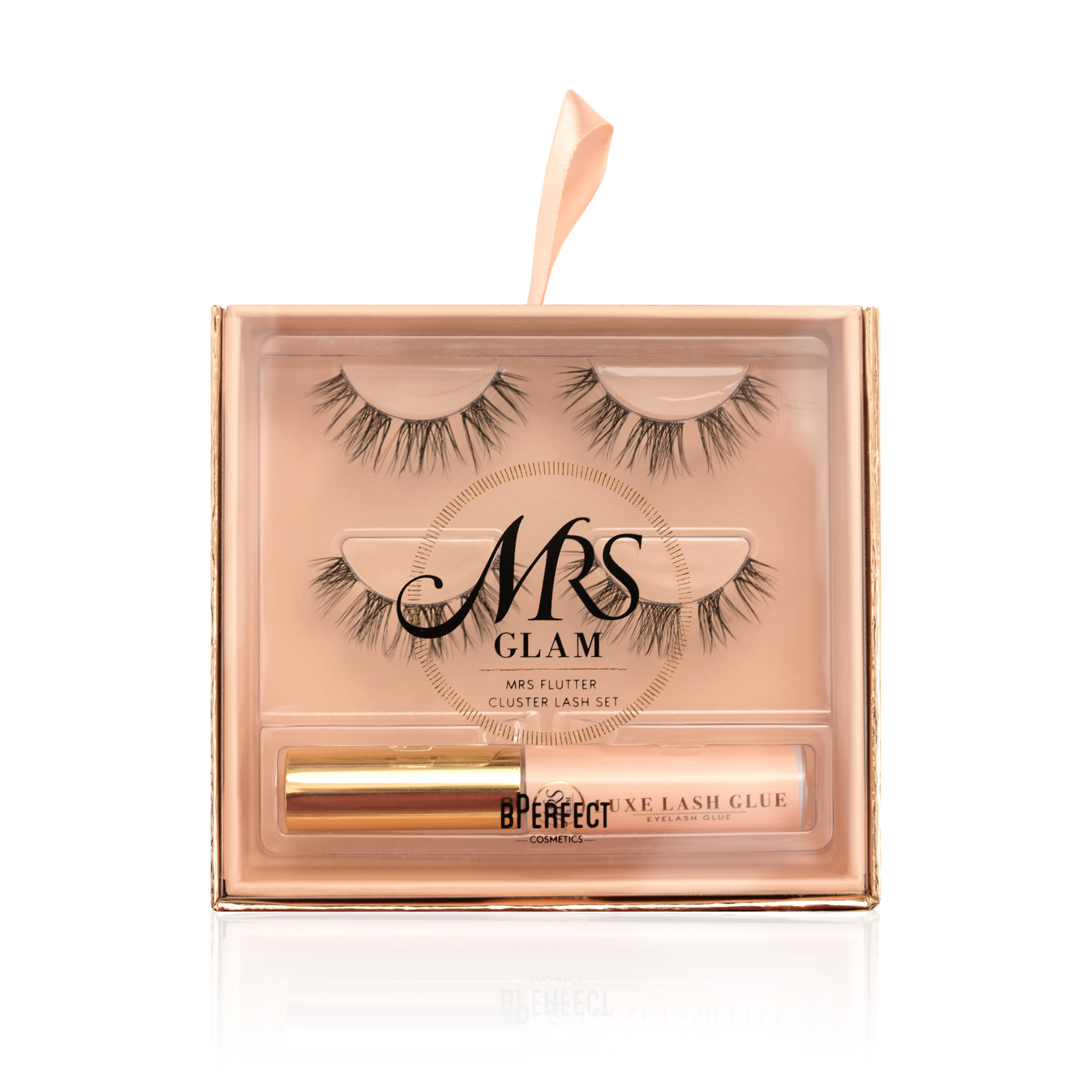 Be Perfect Mrs Glam Mrs Flutter faux cils clusters + colle