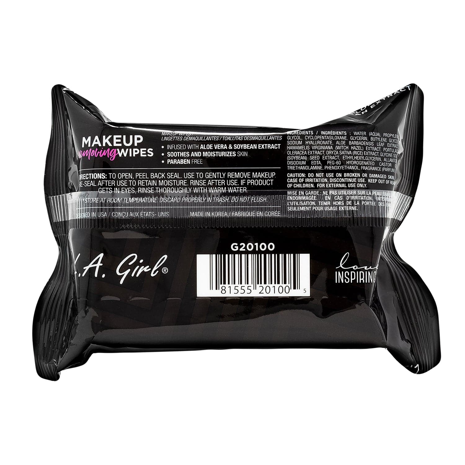 L.A. Girl Makeup Tools lingettes démaquillantes G20100 x30