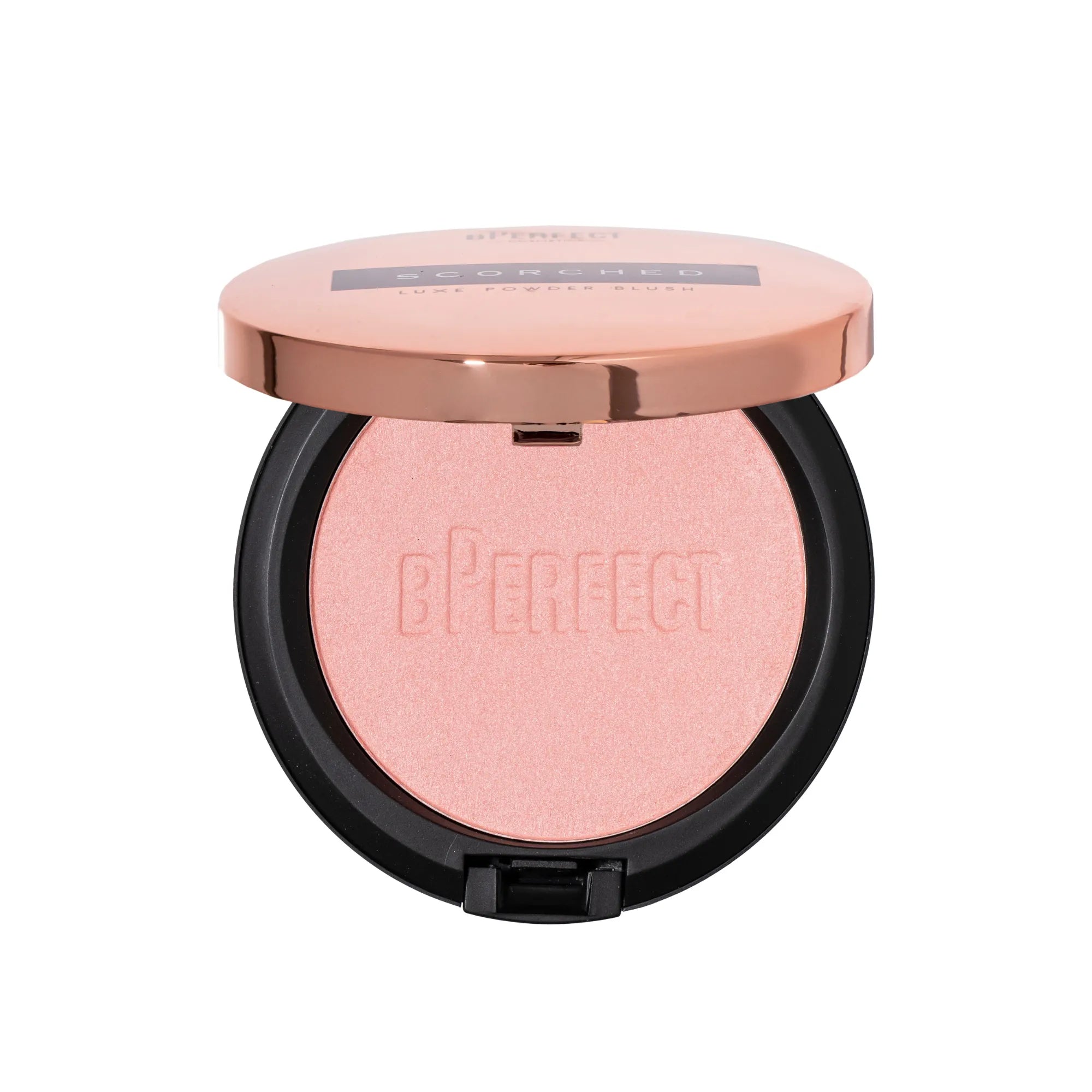 BPerfect Scorched Luxe Blush poudre Flushed rose teint unifié 6 g
