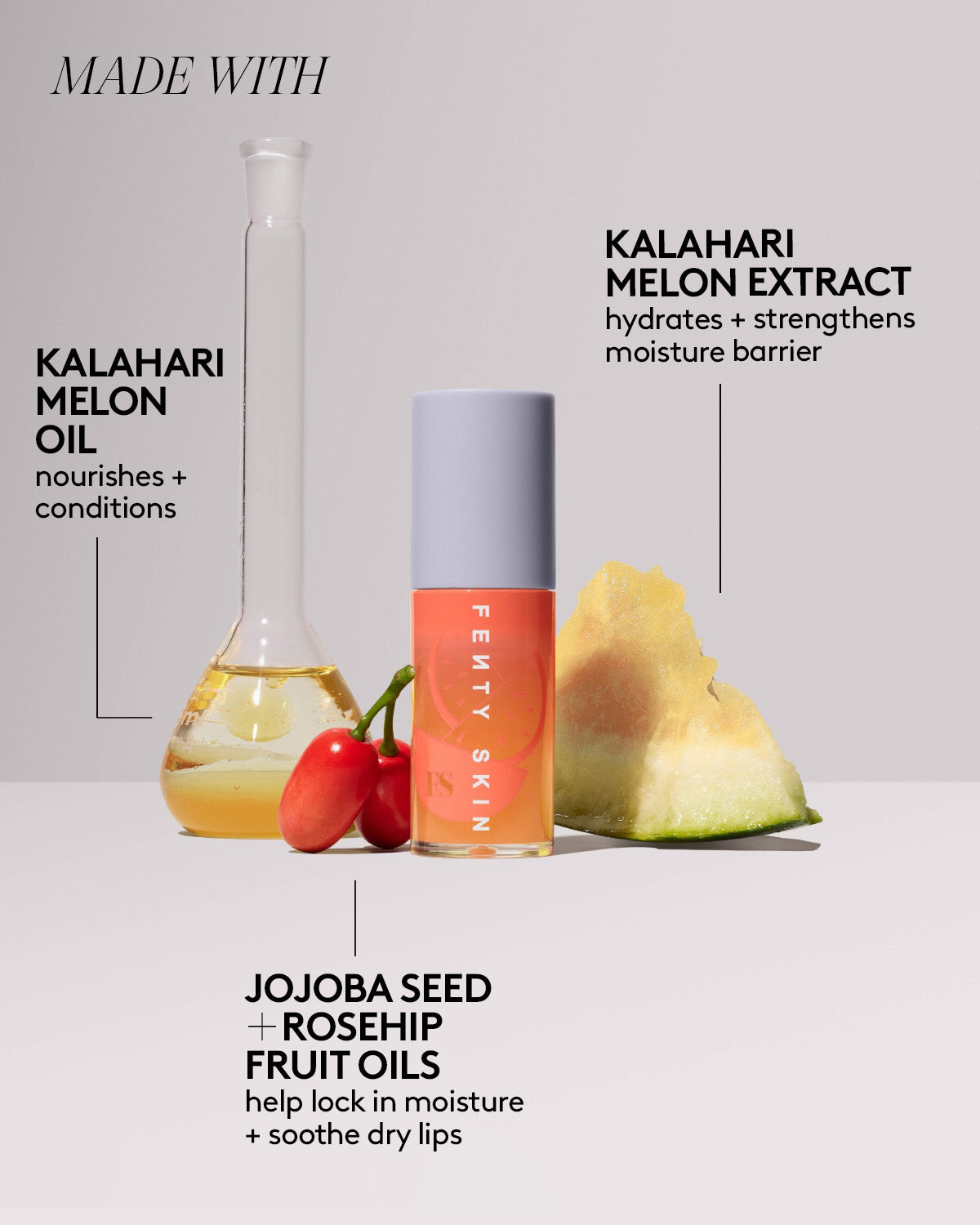 Fenty Beauty Lip Care Treatz huile lèvres Kalahari Melon 5,6 ml