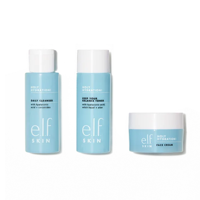 e.l.f. Holy Hydration Essentials Mini Kit soin visage 3 pièces céramides