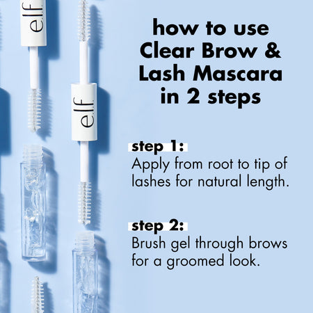 E.L.F. Eyes Clear Brow & Lash Mascara Gel Transparent 2-en-1