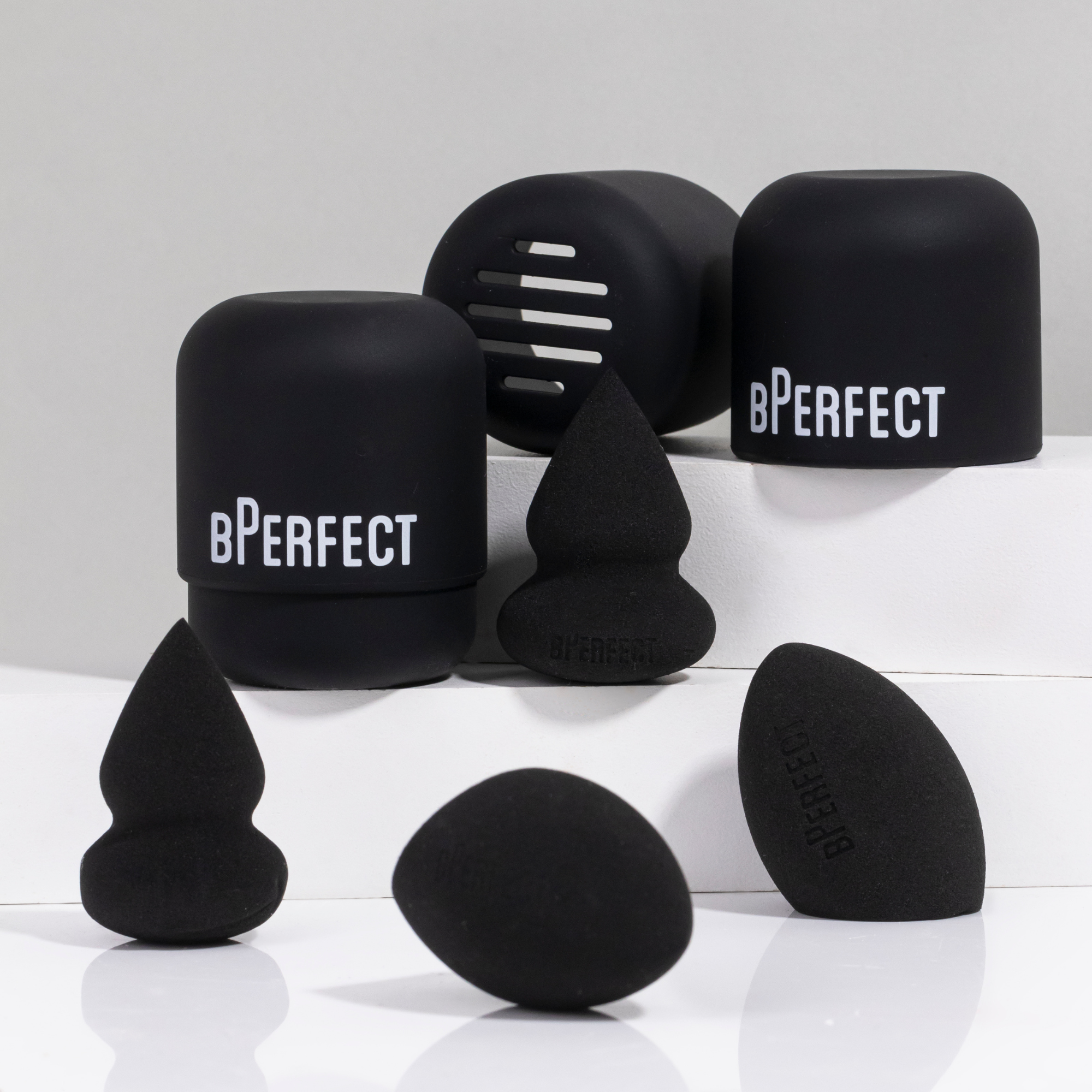 BPerfect Defend That Blend étui éponge maquillage ventilé 3 éponges