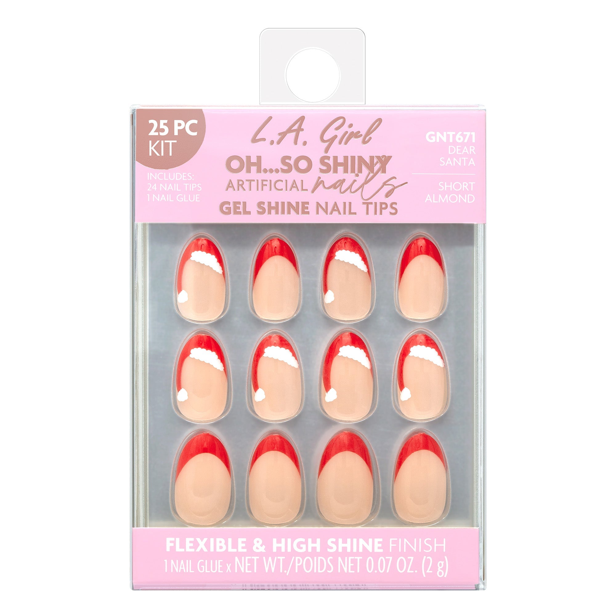 L.A. Girl Nails GNT151AG Cloud Nine faux ongles courts 24 pcs