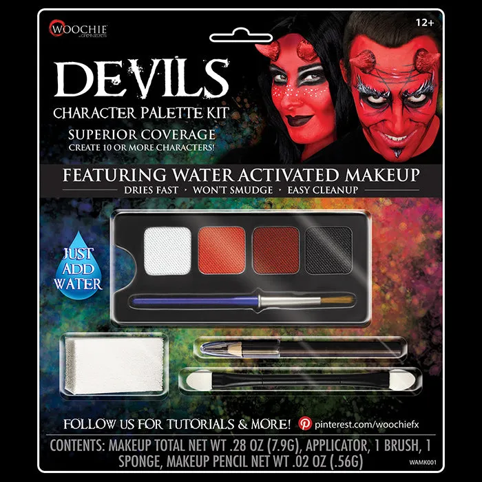 Cinema Secrets Woochie Kit Maquillage Diable 4 couleurs