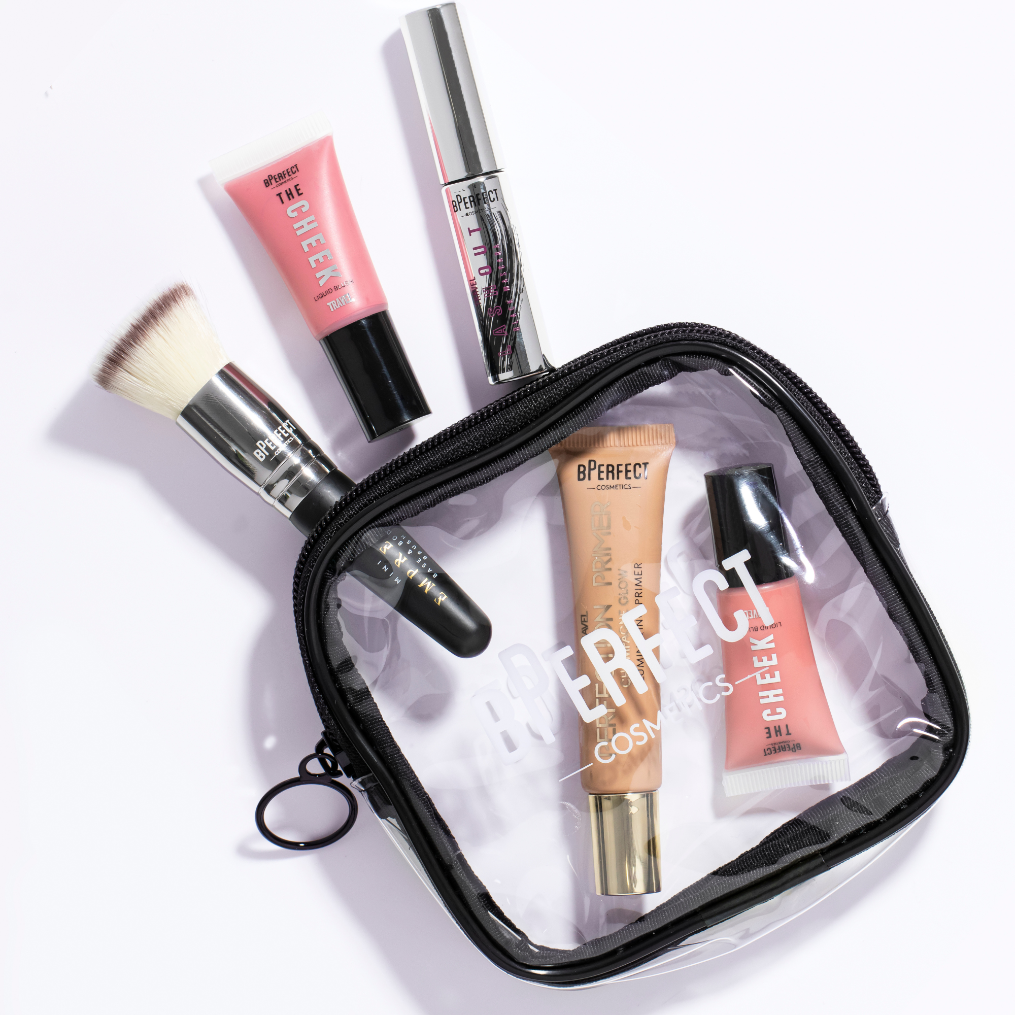 Be Perfect Mini Travel Bag trousse maquillage transparente