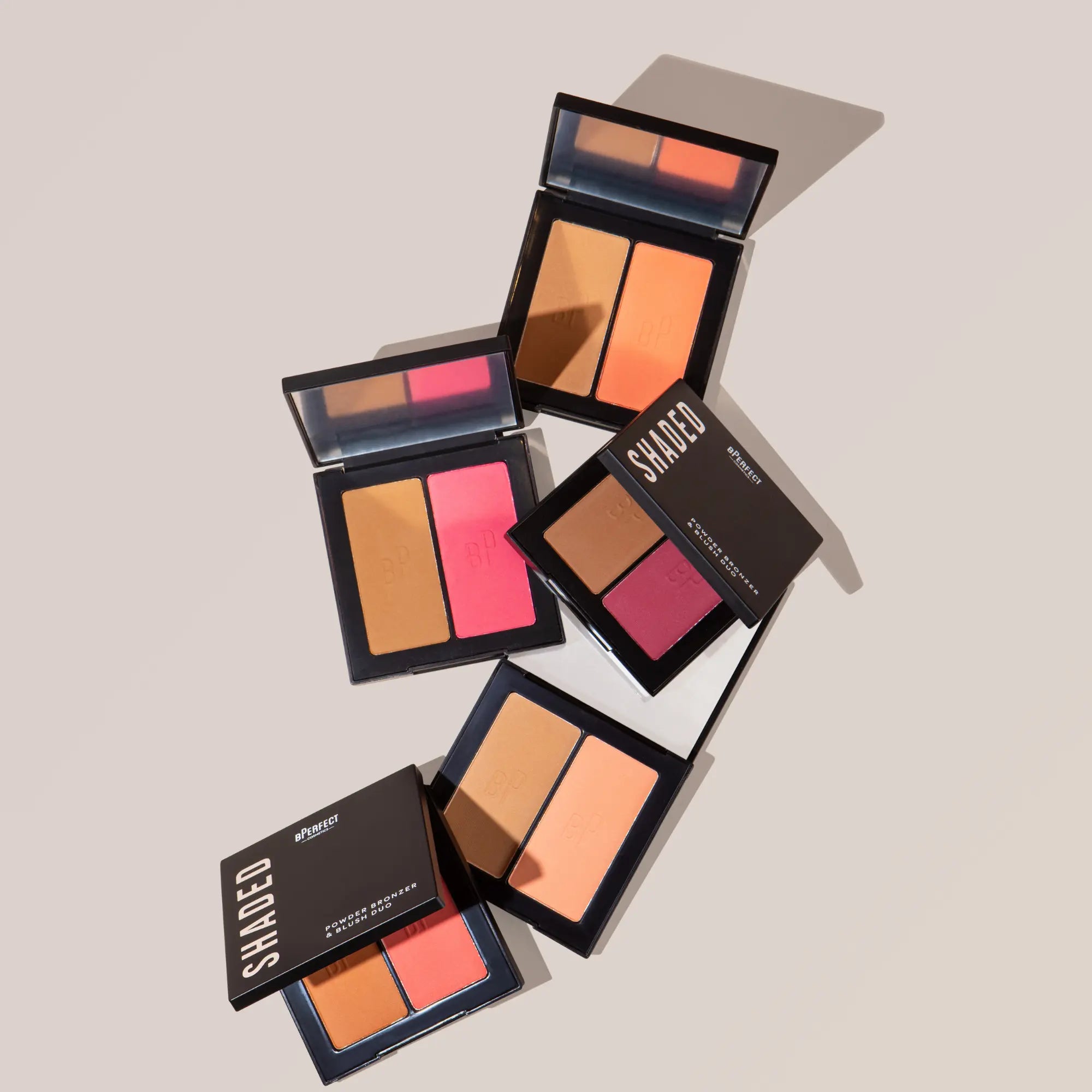 BPerfect Shaded Duo Bronzer Blush Poudre 01 Light Miroir