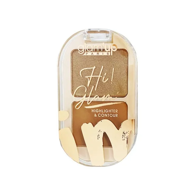 GLAM'UP Le Teint Duo Enlumineur + Contouring Poudre compacte