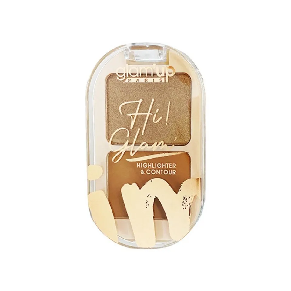GLAM'UP Le Teint Duo Enlumineur + Contouring Poudre compacte