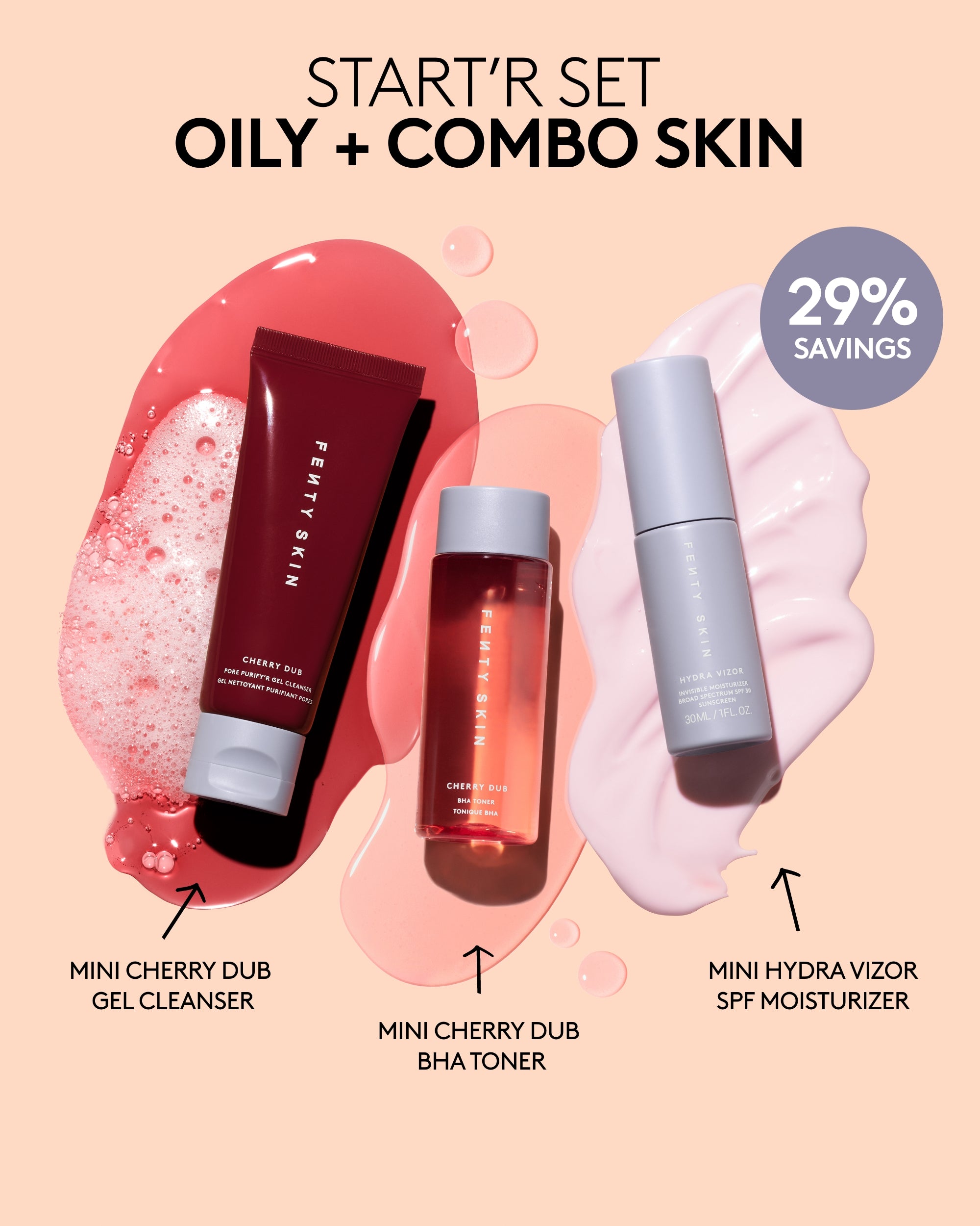 Fenty Skin Sets + Bundles Coffret Soin Peau Mixte Grasse