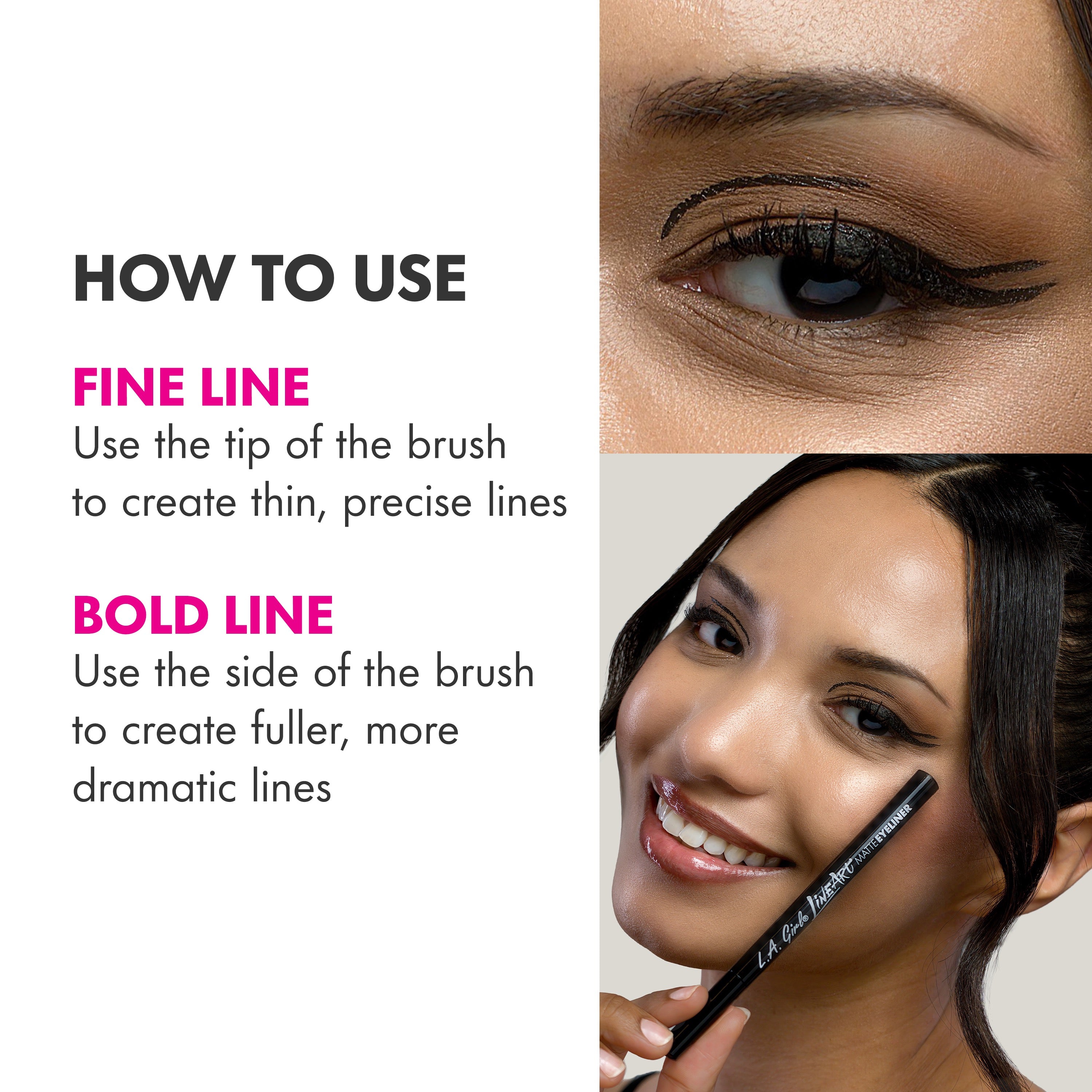 L.A. Girl Line Art eyeliner feutre GLE728 Intense Black mat
