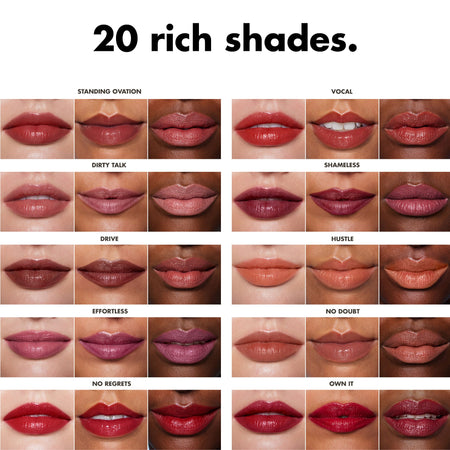 E.L.F. O Face rouge à lèvres satin noir pigmenté