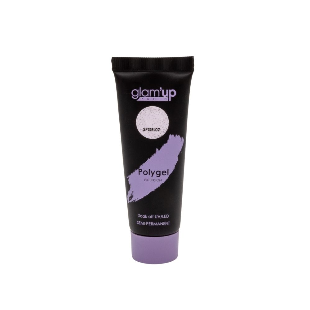 GLAM'UP Les Ongles Poly Gel Semi-Permanent Rose Pailletée