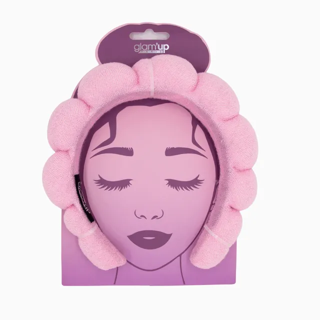 GLAM'UP Skincare Serre-tête Soin Visage éponge nuage