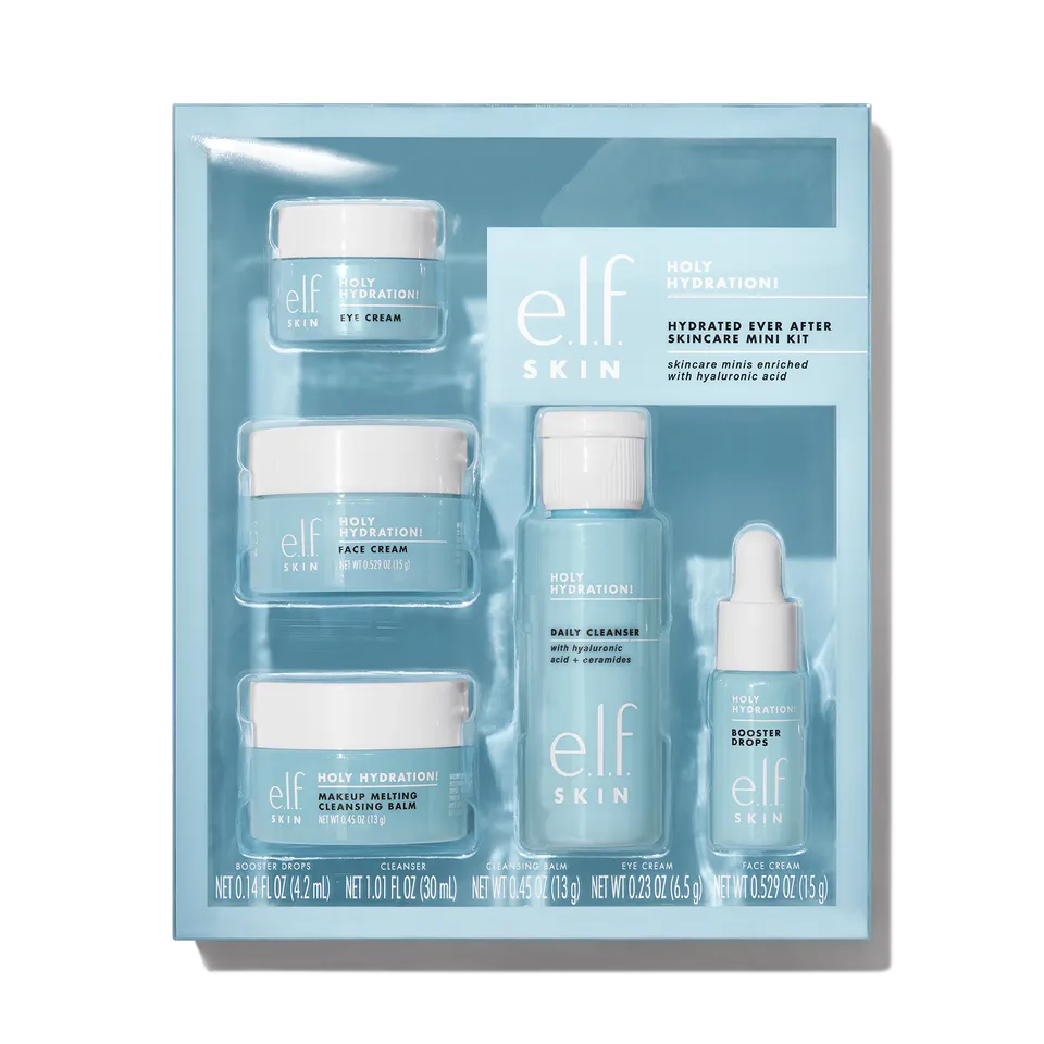 e.l.f. Holy Hydration! Kit soin hydratant mini 5 pièces peau sèche