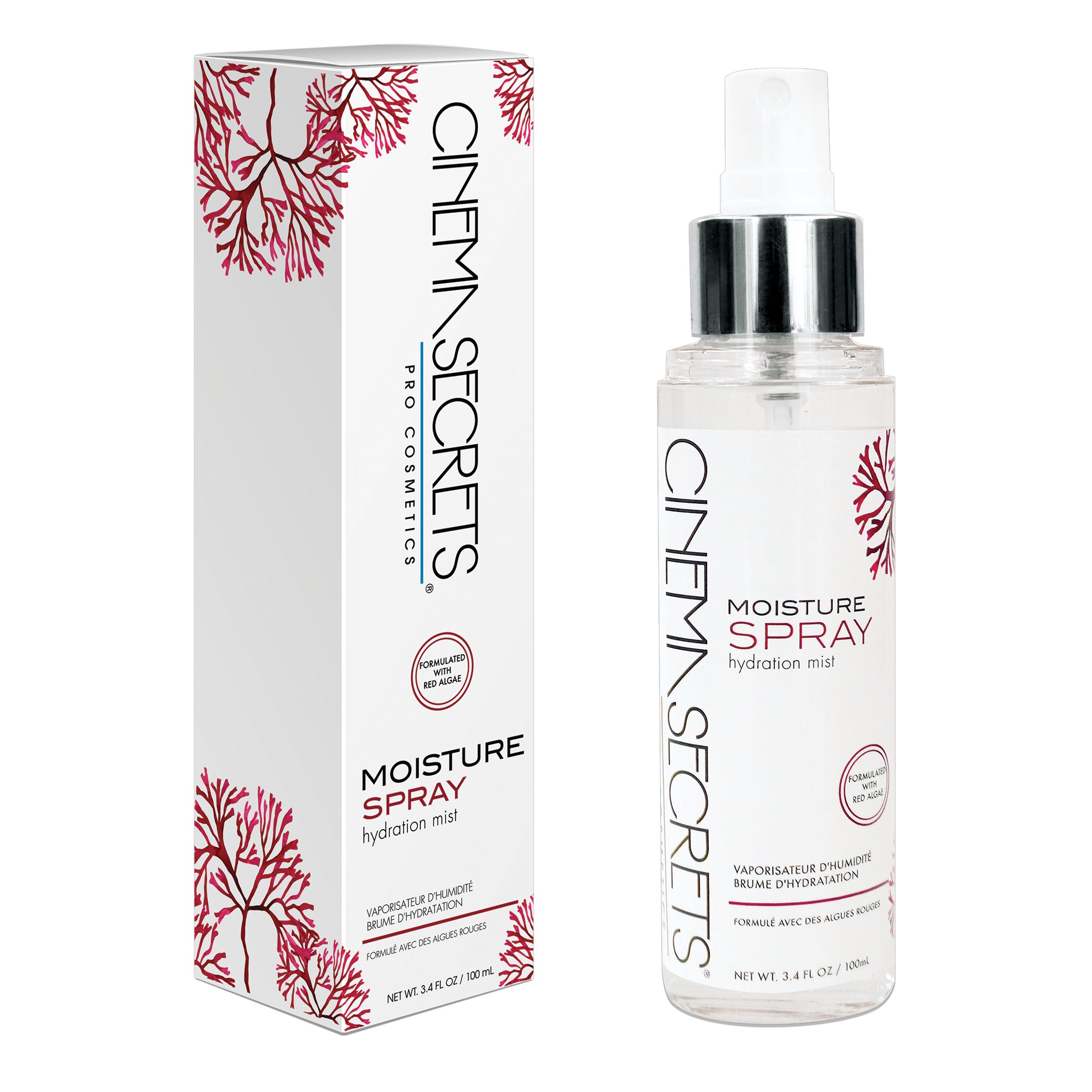Cinema Secrets Prep & Set Moisture brume hydratante algues rouges