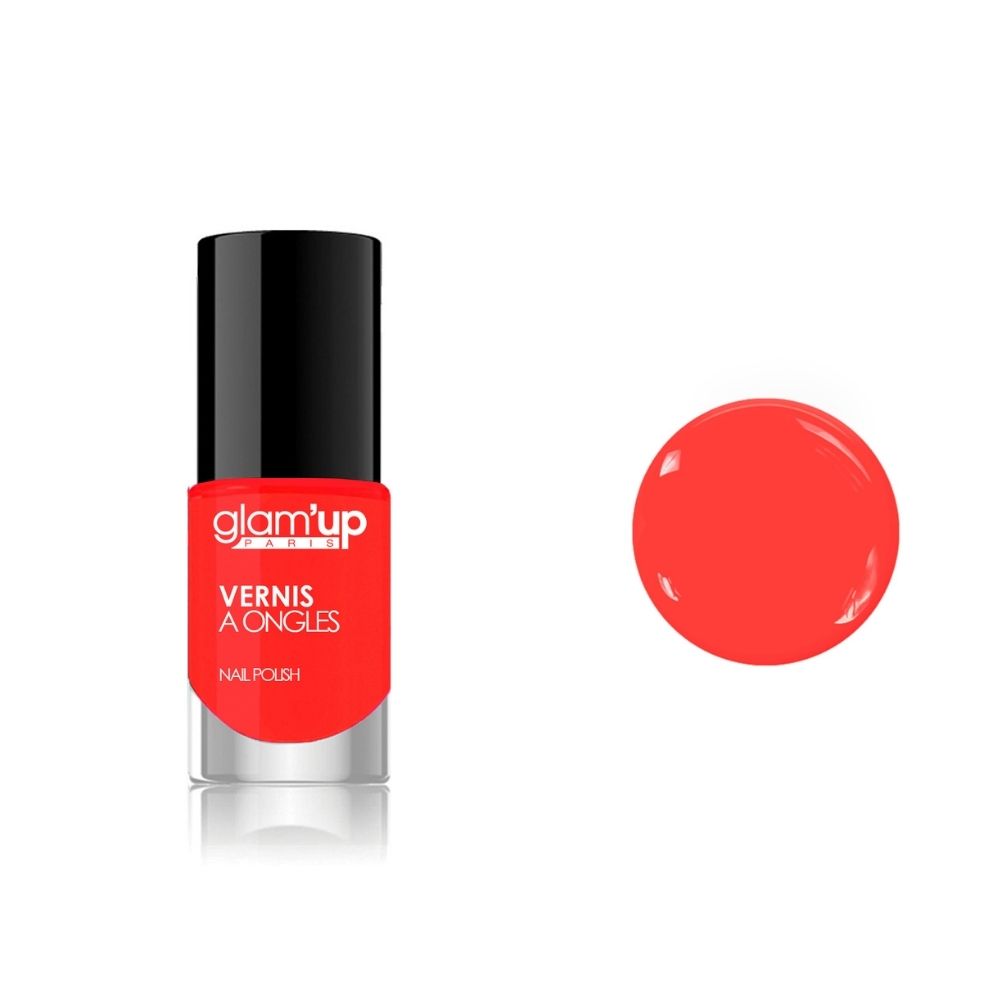 GLAM'UP Les Ongles Vernis à Ongles Rose Pamplemousse brillant