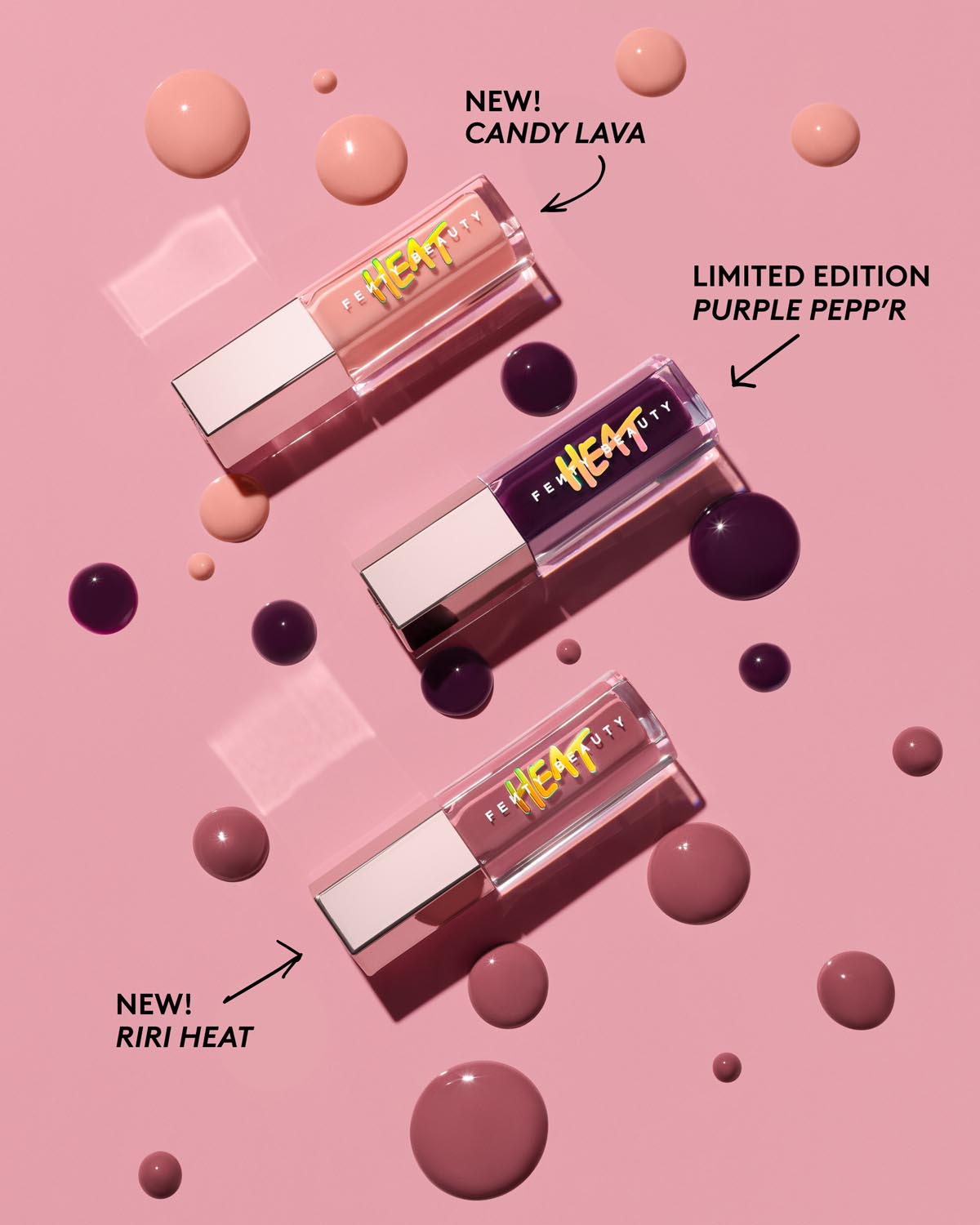 Fenty Beauty Gloss Bomb Heat Luminizer Gloss Candy Lava 9 mL repulpant
